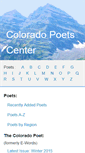 Mobile Screenshot of coloradopoetscenter.org